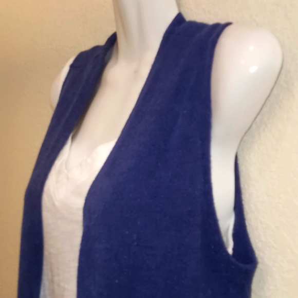 LulaRoe Joy Purple Knit Duster Vest - Picture 3 of 12